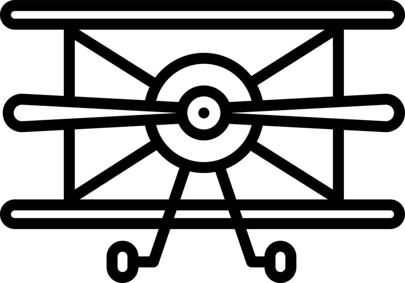 Air Wing icon in line art. vector