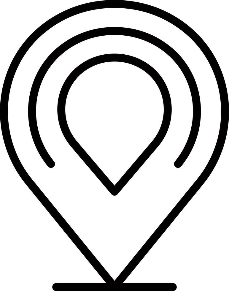 Vector illustration of map pin icon.