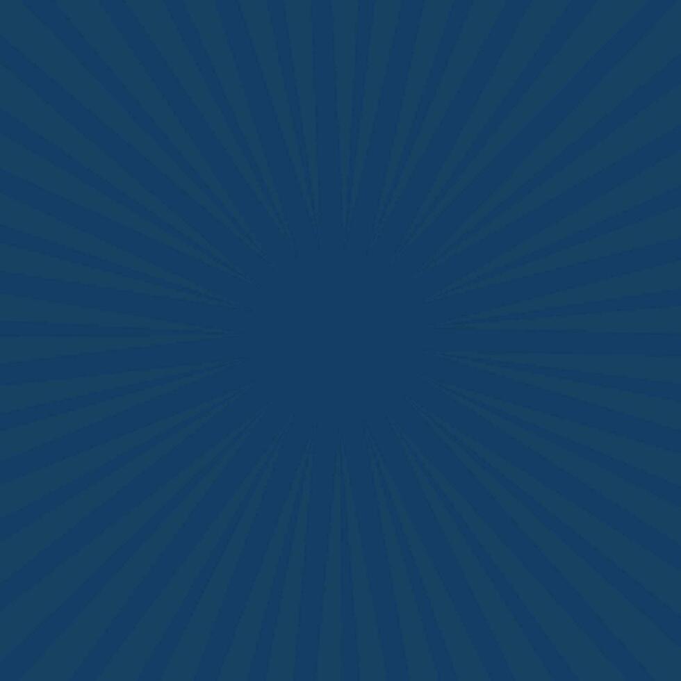 Abstract blue color burst rays background. vector