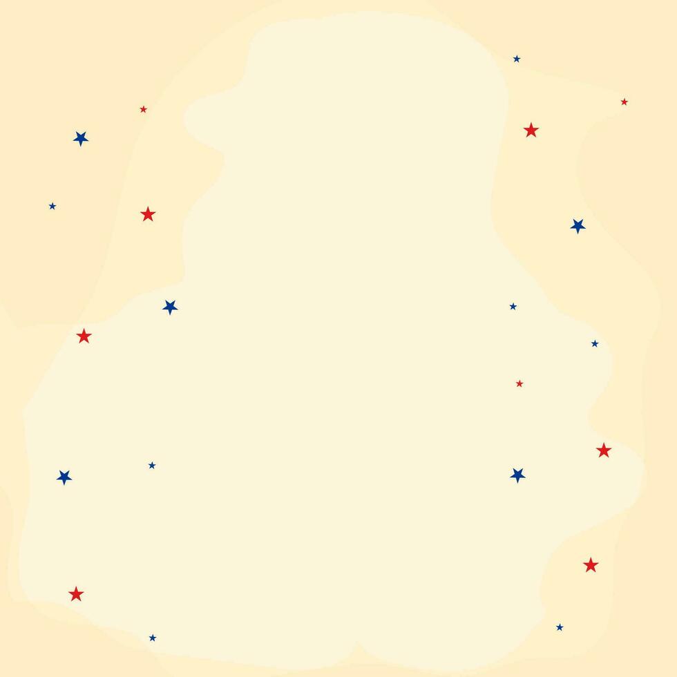 Red and blue stars decorated background. vector