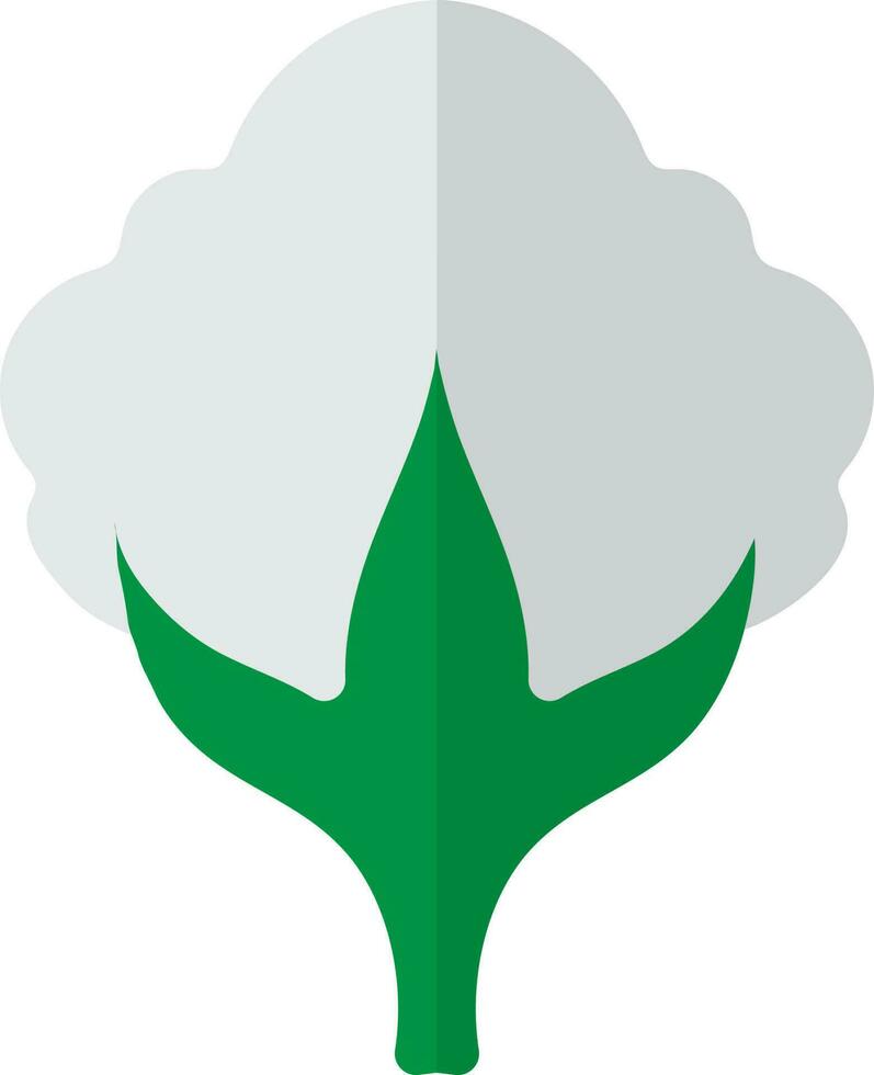 algodón planta icono para agricultura en medio sombra. vector