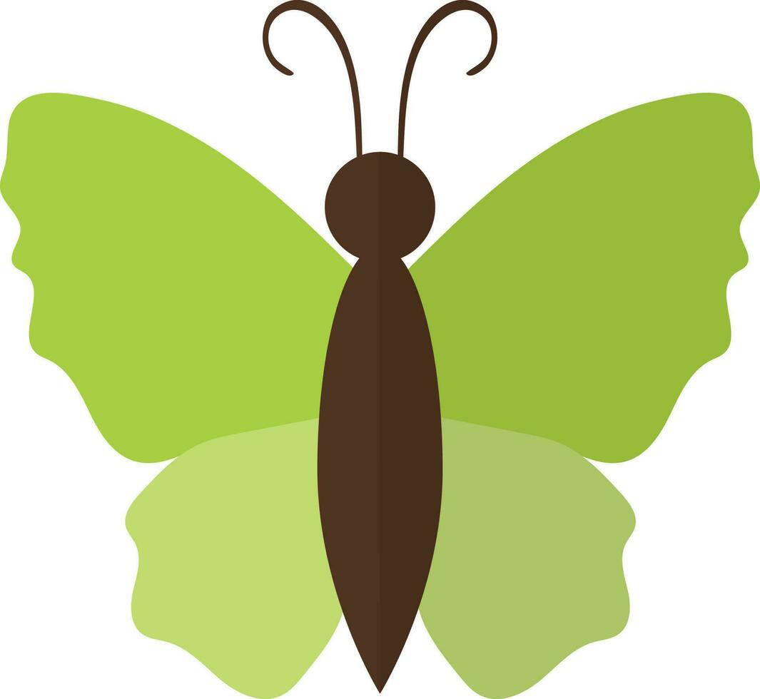 ilustración de mariposa icono para agricultura en medio sombra. vector