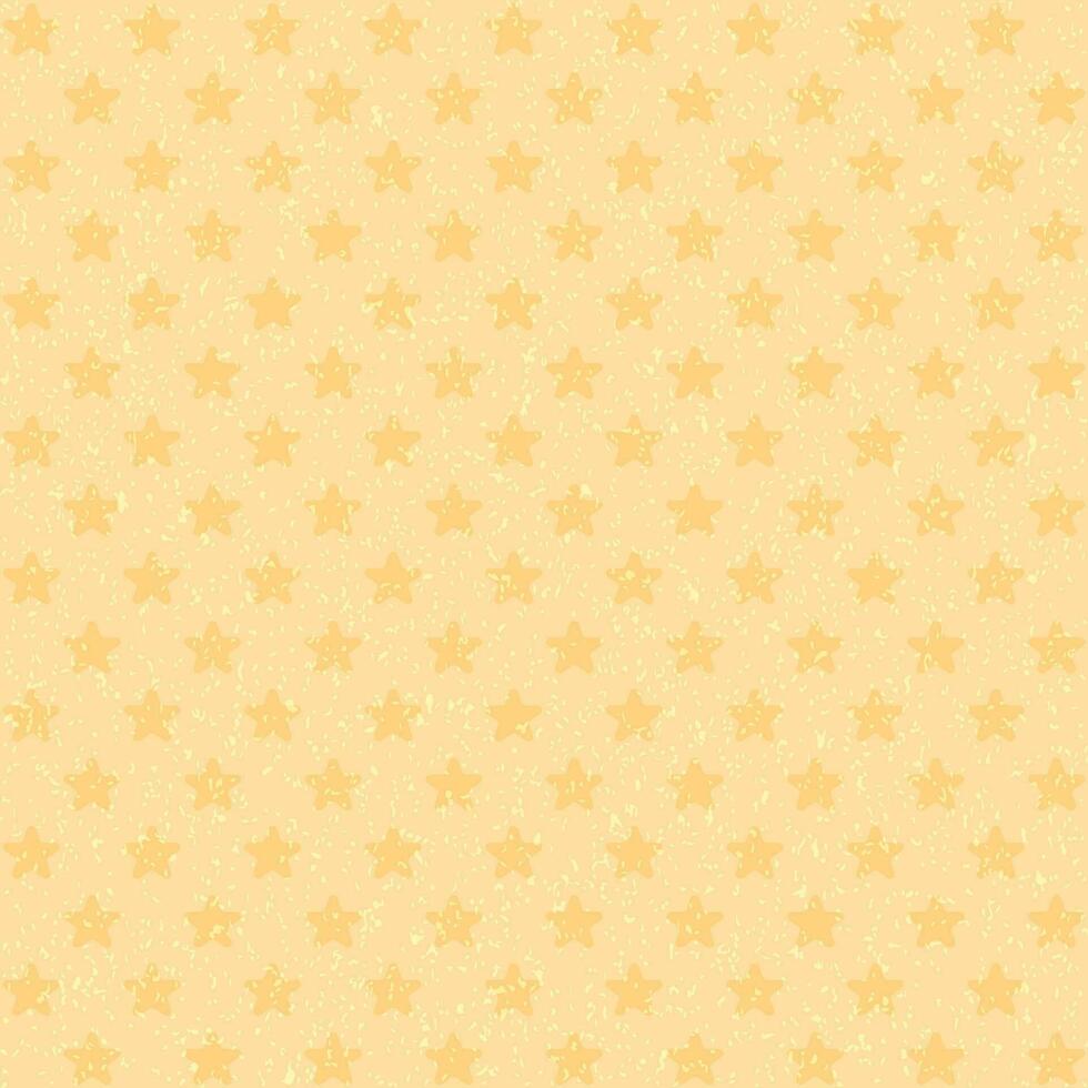 Stars decorated yellow background. vector