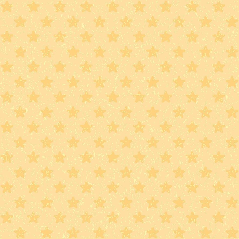 Stars decorated yellow background. vector