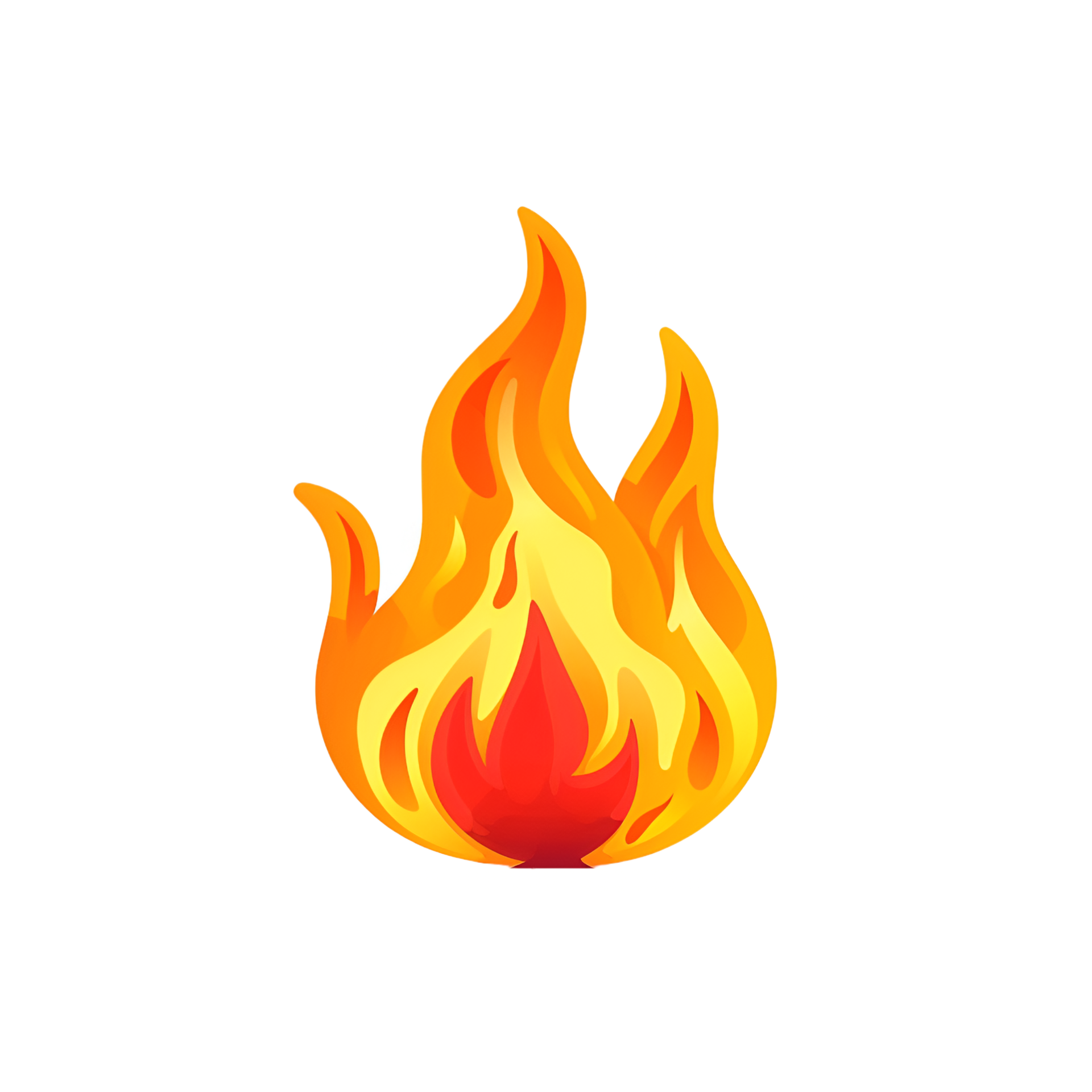 Fire Flame Sticker Clipart AI Generated 24284351 PNG