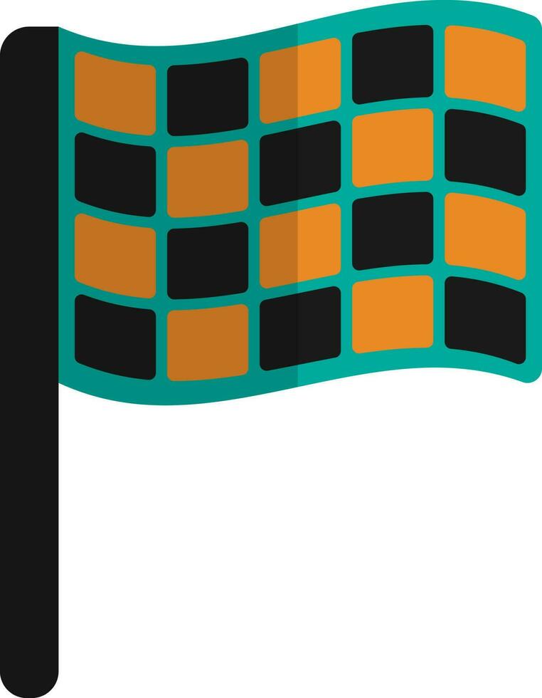 Illustration of a racing flag. vector