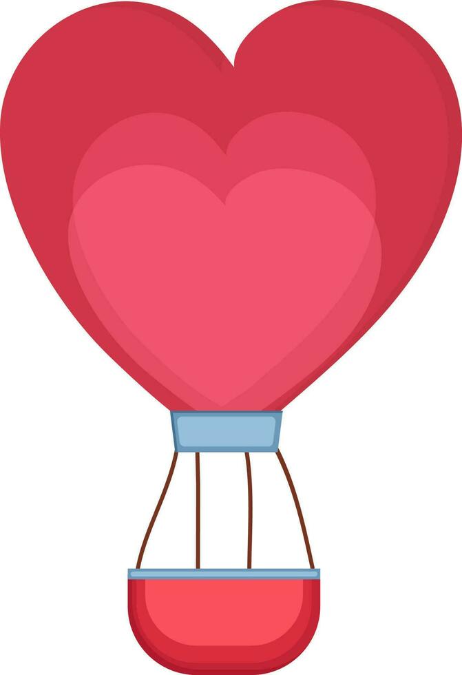 Creative heart shaped Hot Air Balloon. 24284477 Vector Art at Vecteezy
