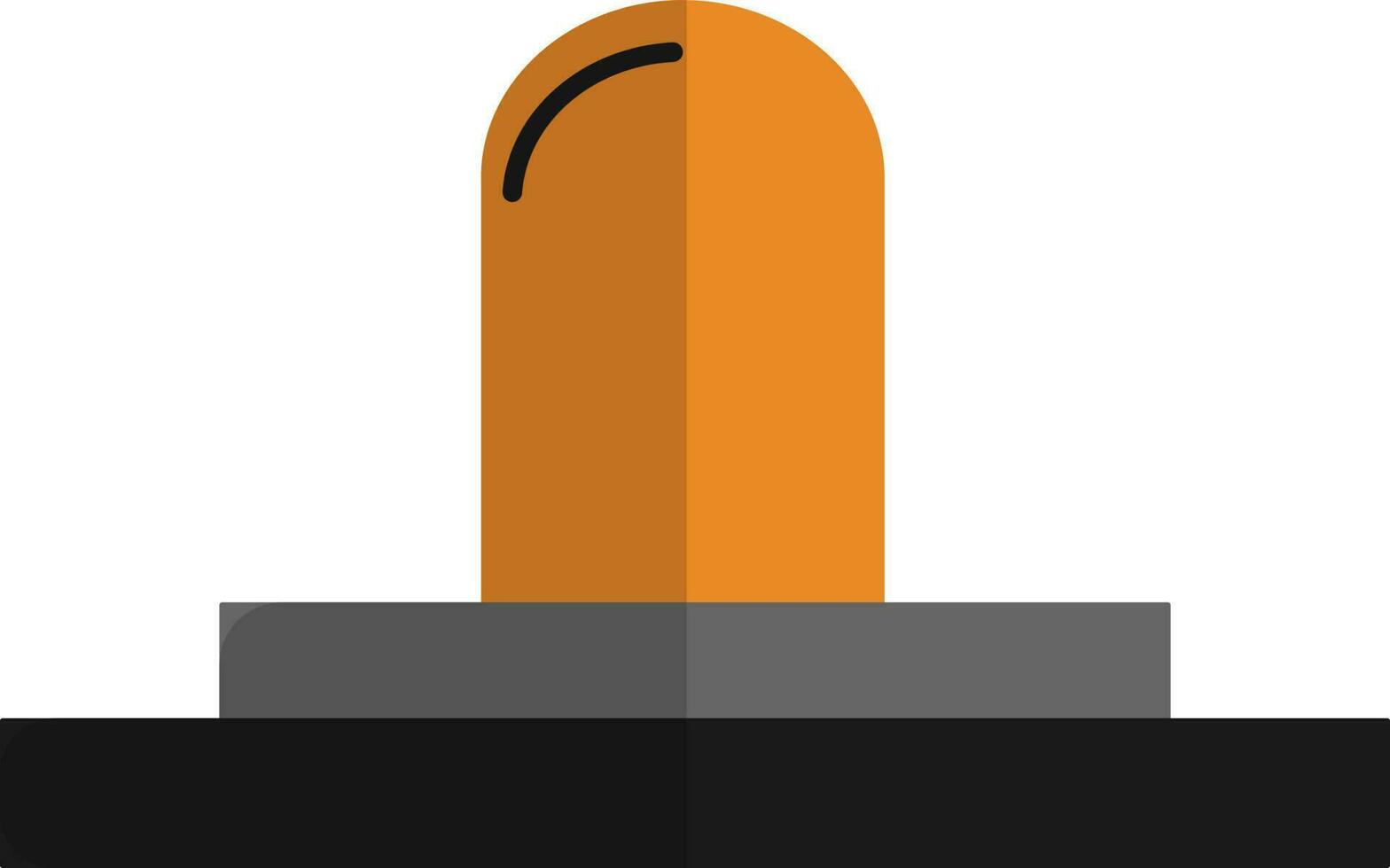 Isolated shivling in flat style. vector