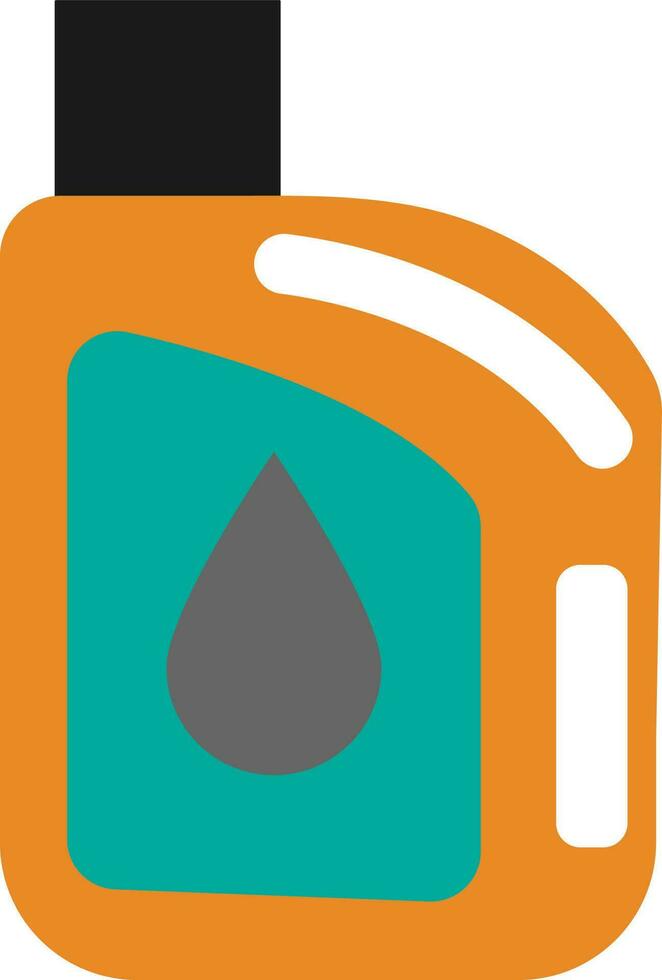 Illustration of jerrycan icon. vector