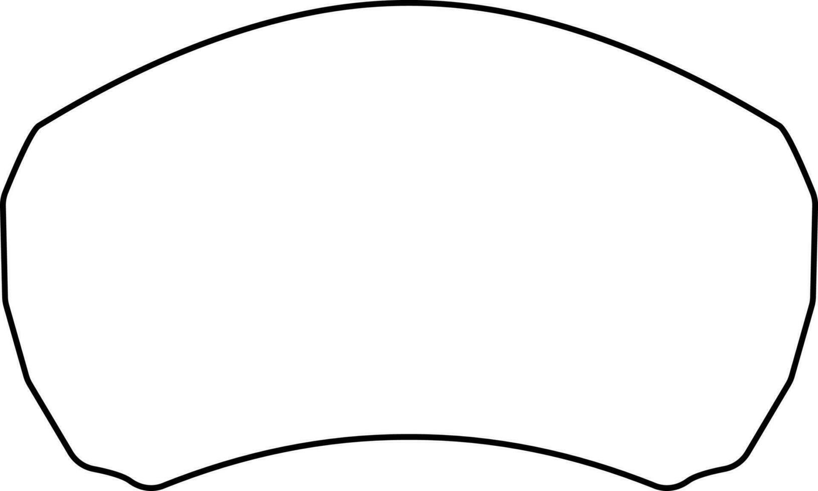 negro línea Arte ilustración de un parabrisas. vector