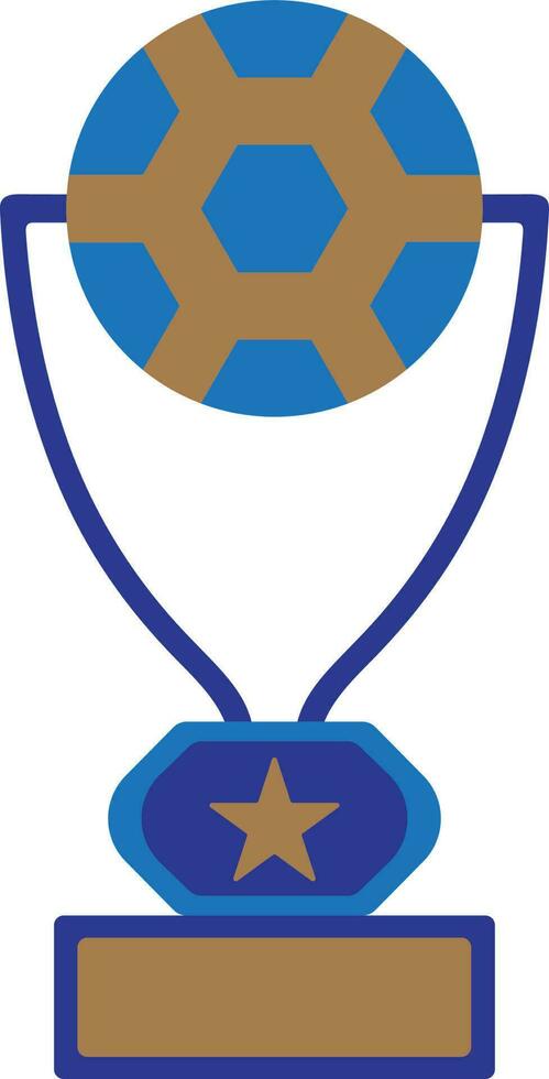 Sport trophy award icon on background. vector