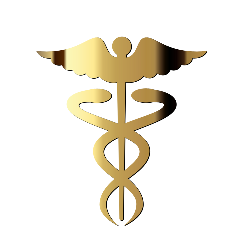 Medizin Logo golden png