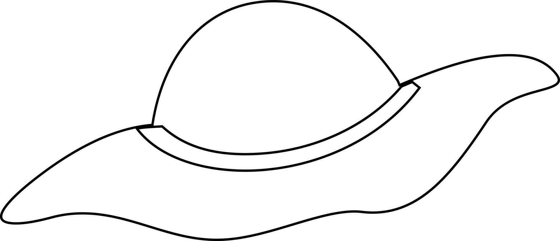Illustration of a hat. vector
