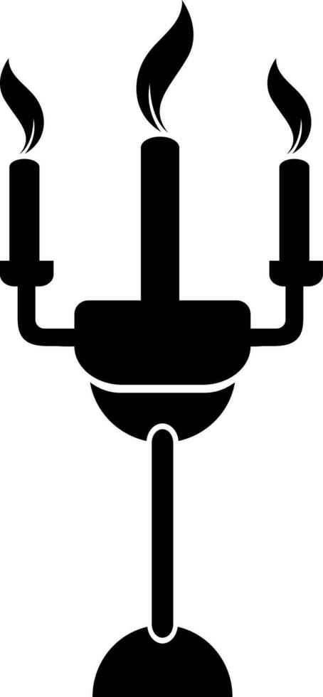 Flat illustration of Candle Holder. vector