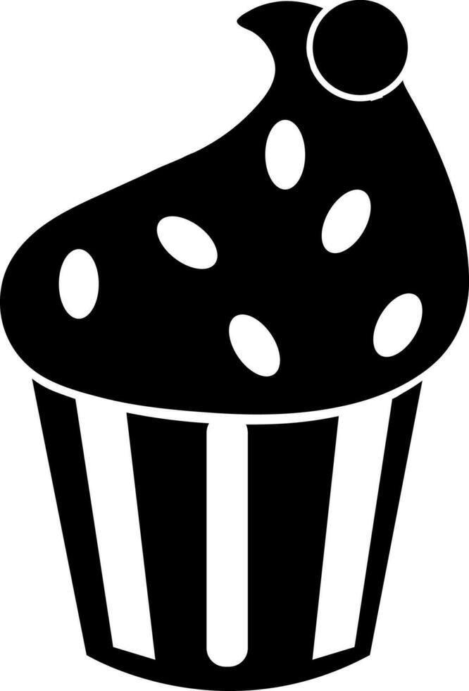 Sweet delicious Cupcake symbol. vector