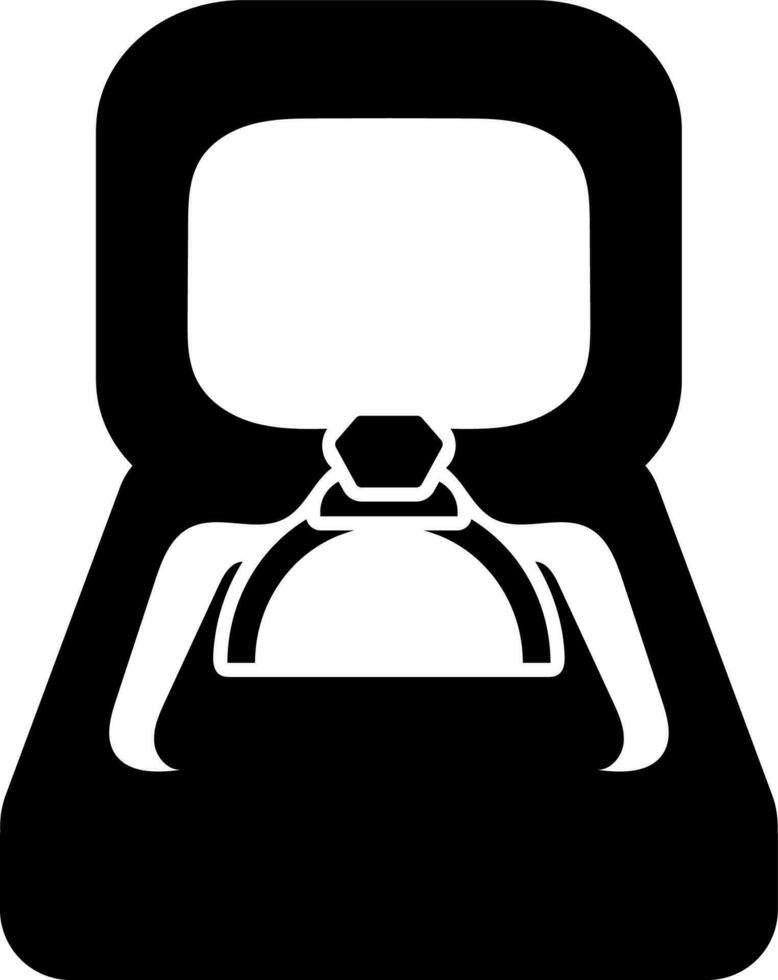 Wedding Ring in the box. vector