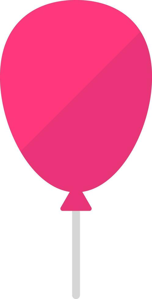 Illustration of balloon icon in pink color. vector