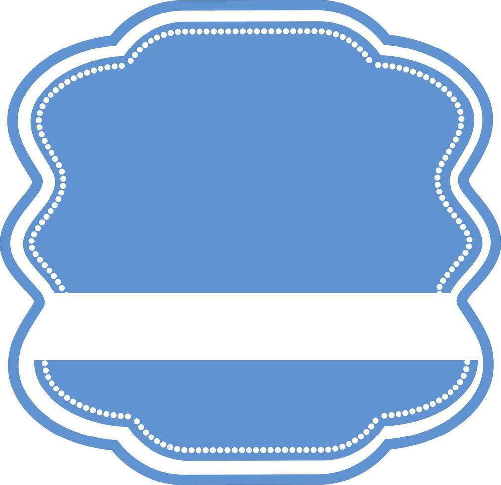 Illustration of blank badge. vector