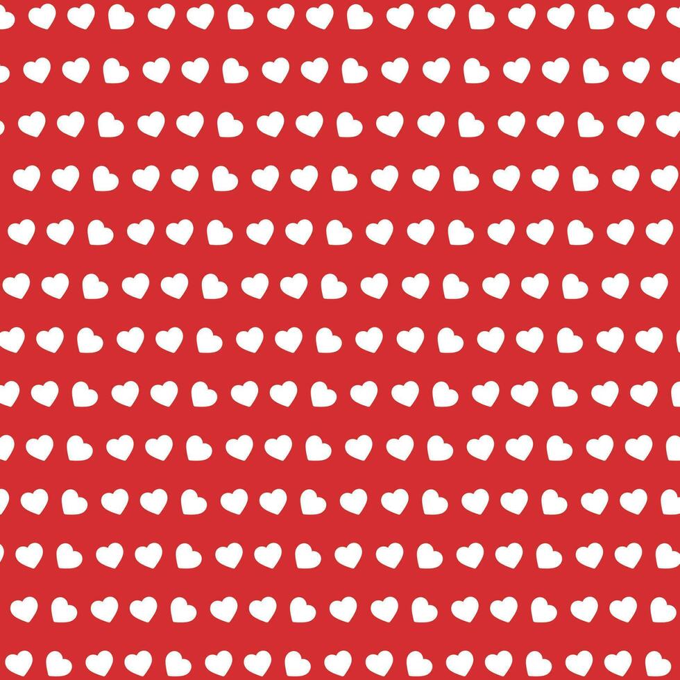 blanco corazón forma sin costura modelo resumen rojo color antecedentes. vector