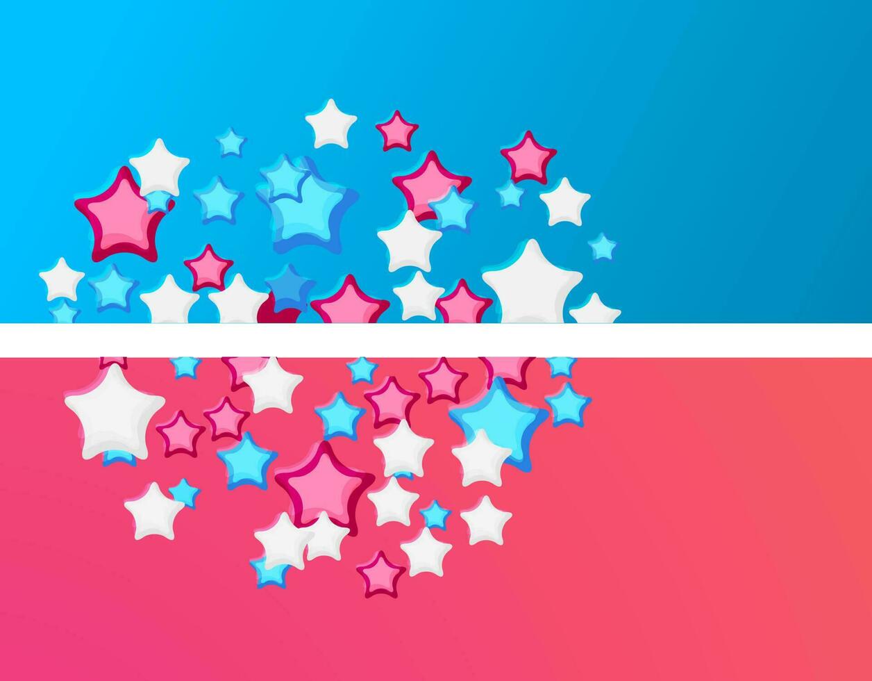 Abstract background with colorful stars. vector