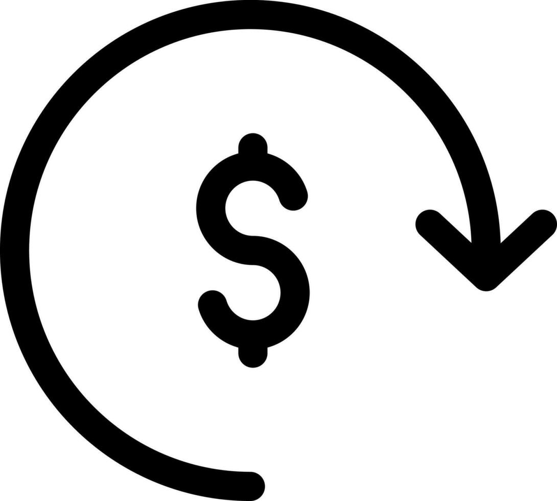 Discount exchange rate icon in line art. vector