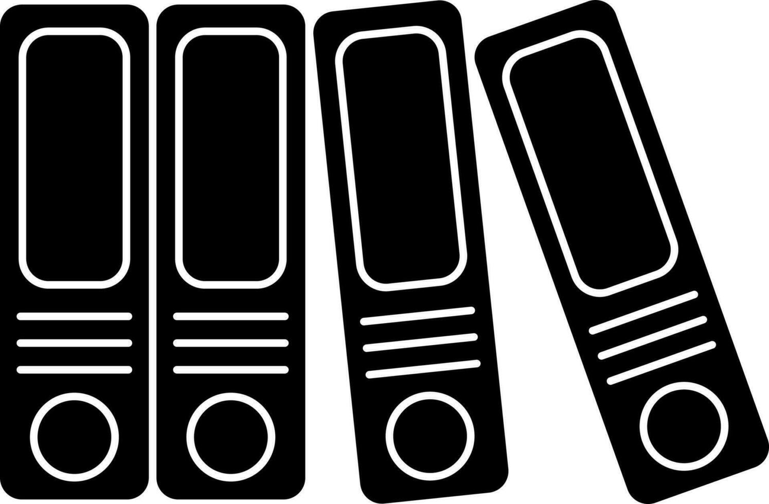 Glyph style file cover icon or symbol. vector