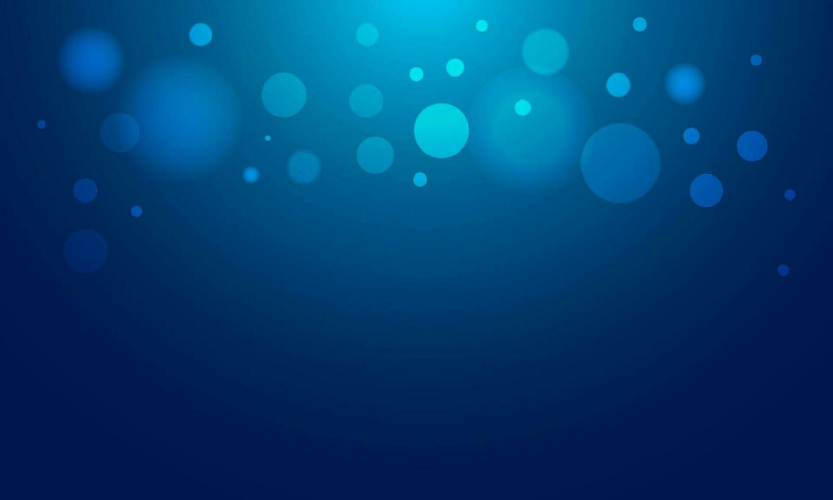 Shiny blue bokeh effect abstract background. vector