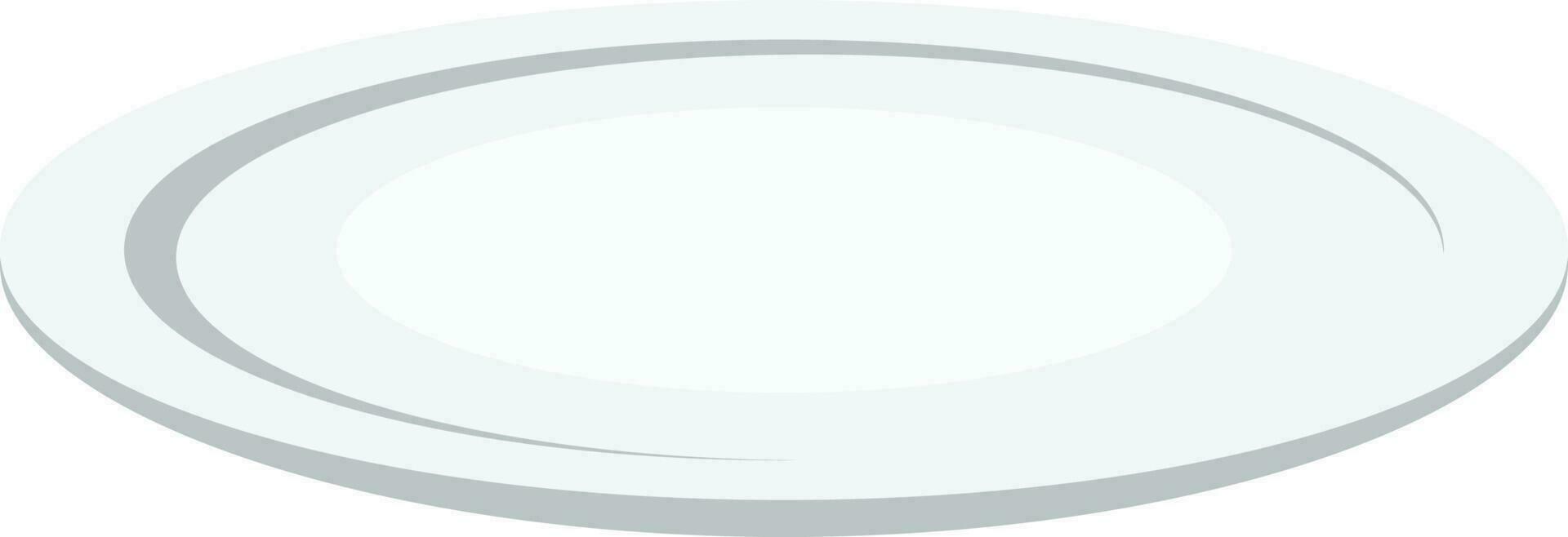 Illustration of a plate. vector