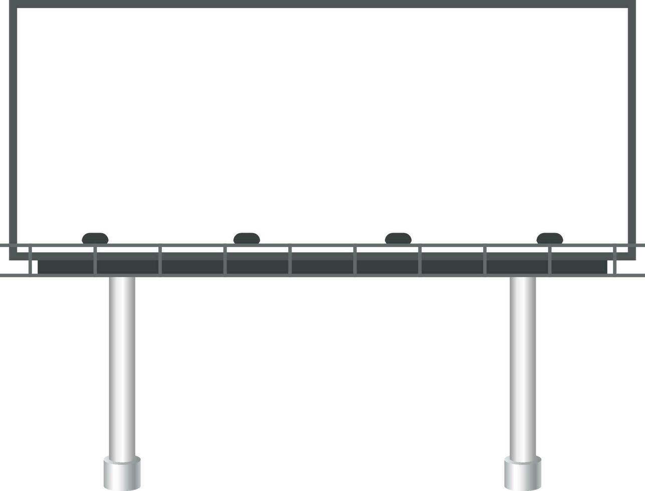 Realistic billboard icon on white background. vector