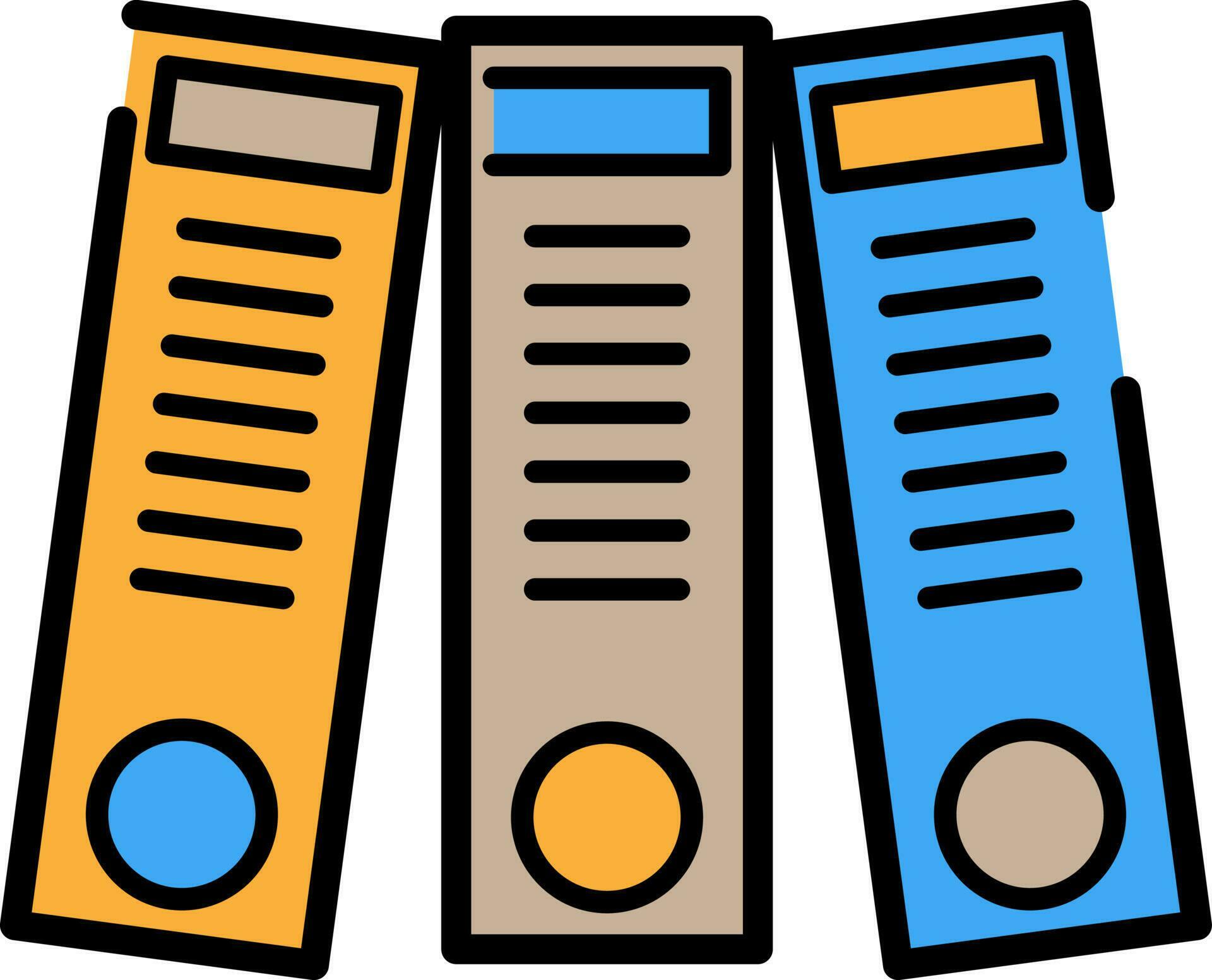 File Folders or Binders symbol. 24285449 Vector Art at Vecteezy