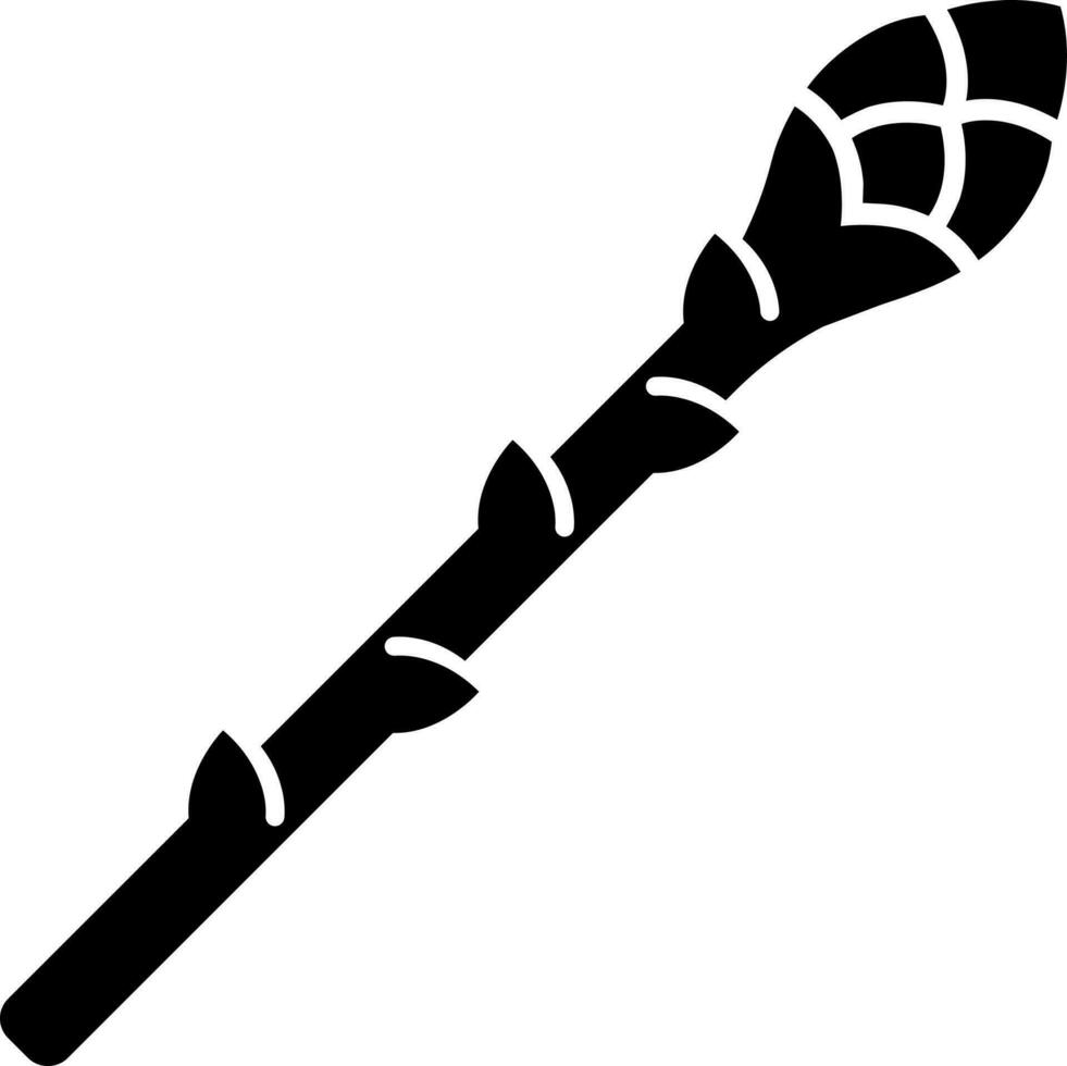 Asparagus icon in black color. vector