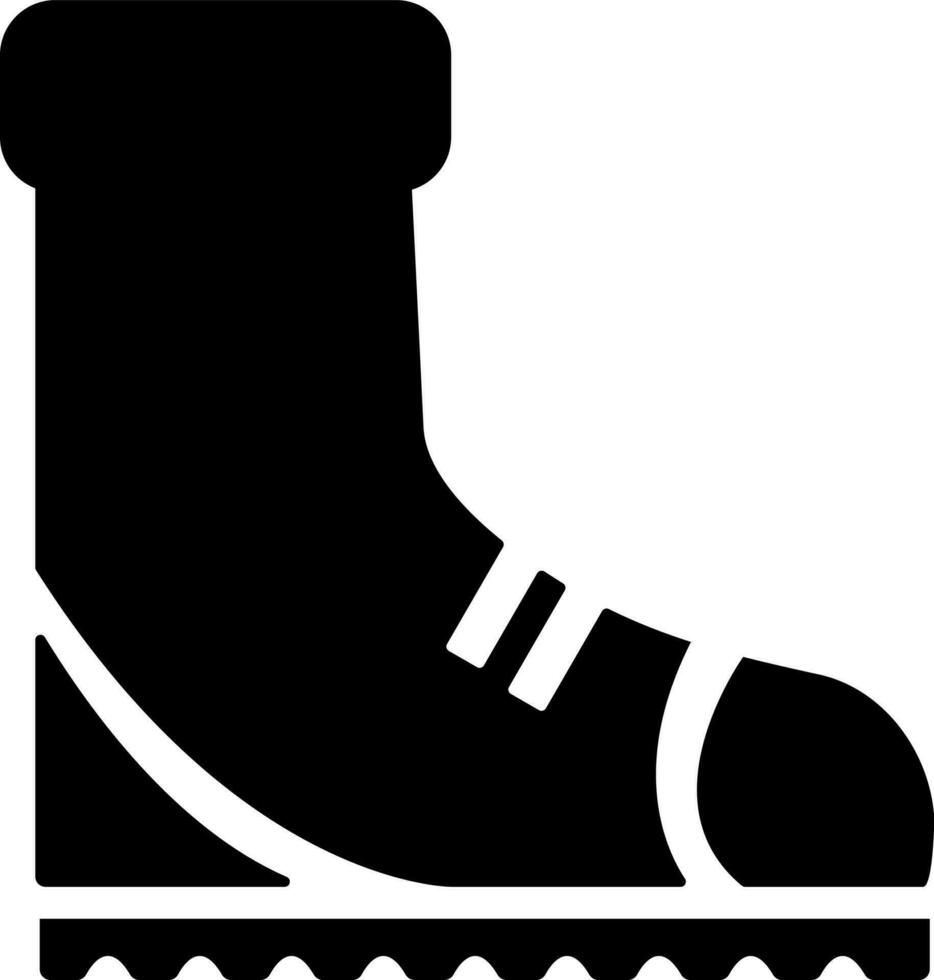 Hiking Boot sign or symbol. vector