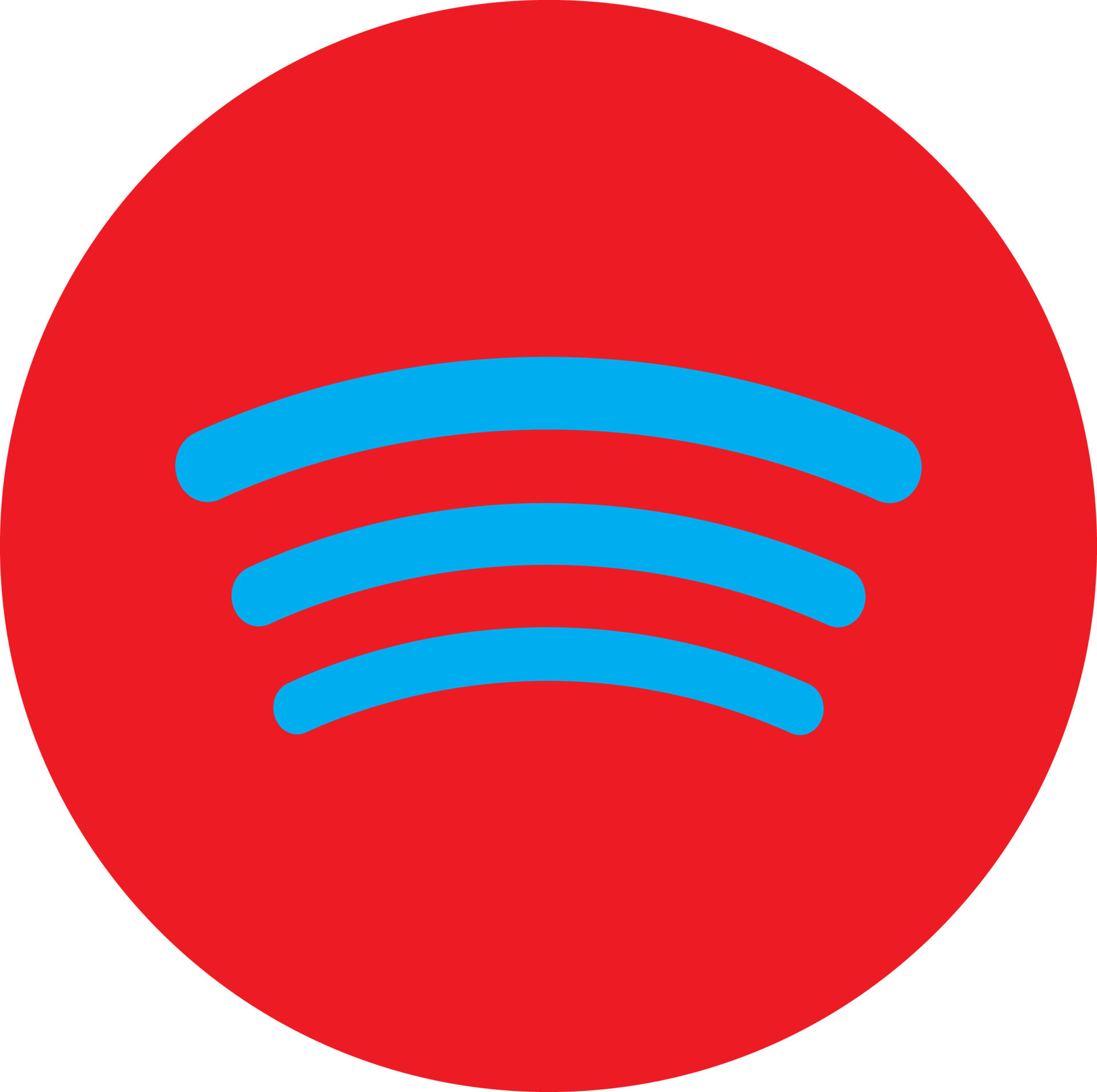 Red and blue spotify logo. 24285652 Vector Art at Vecteezy