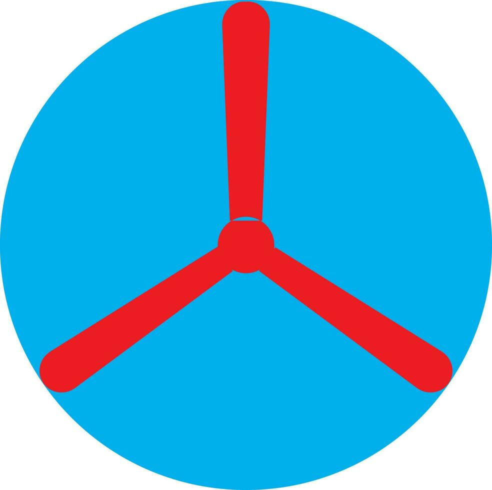 Flat style testflight in red and blue color. vector