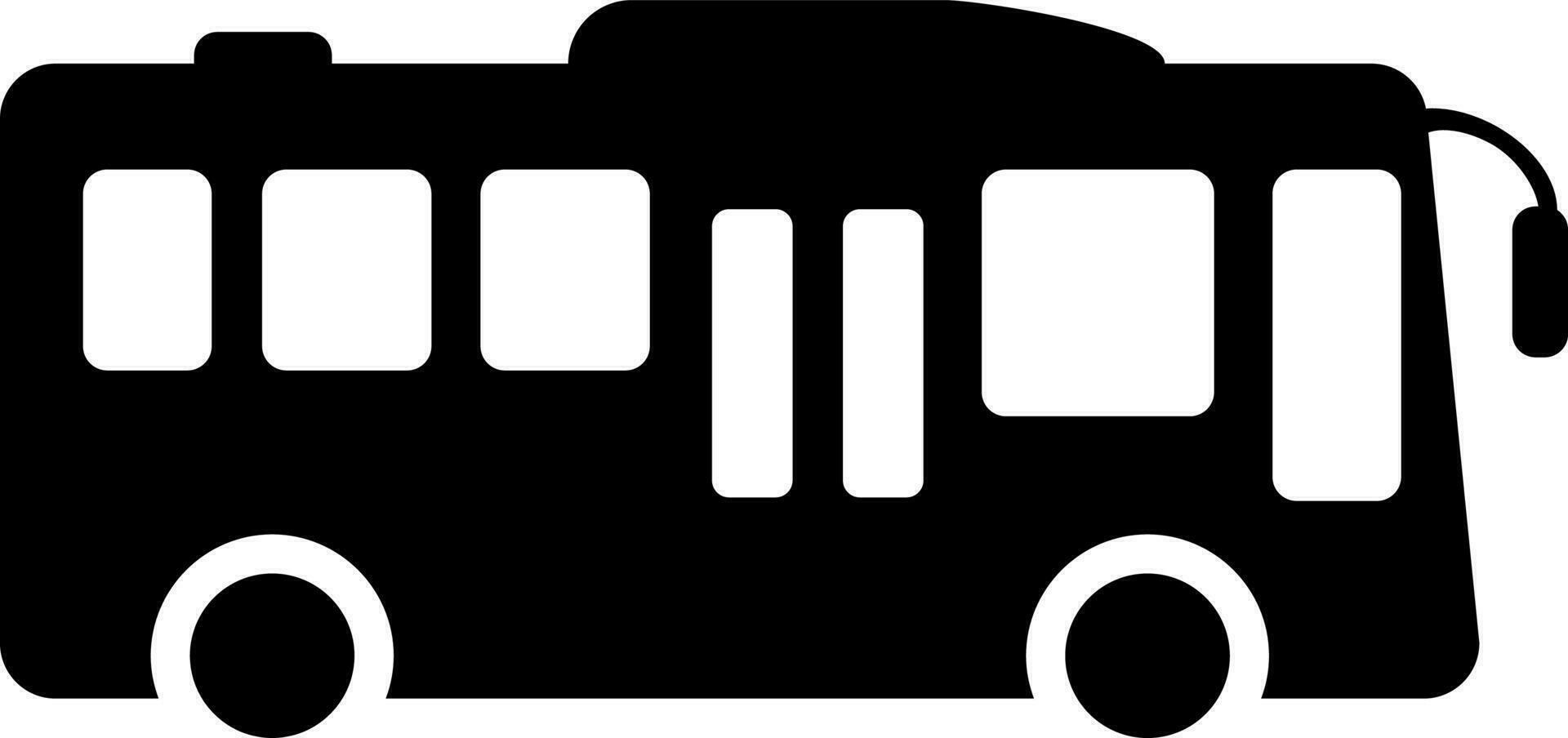 Vector illustration of tourist bus icon.