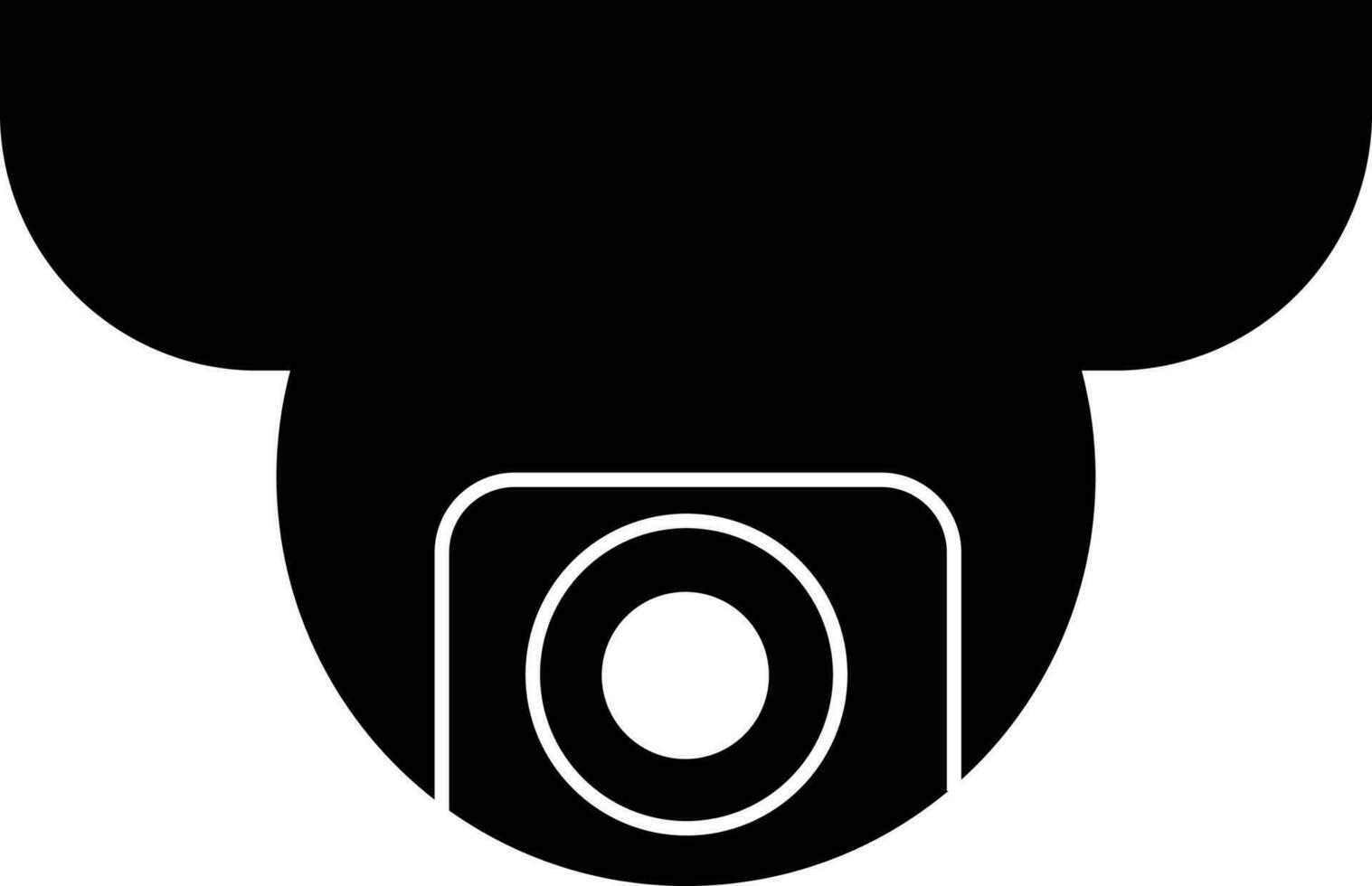 Illustration of  CCTV camera icon in flat style. vector