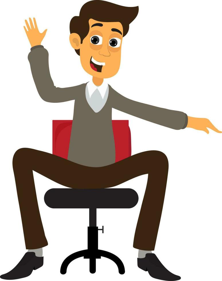 Illustration of business man. vector