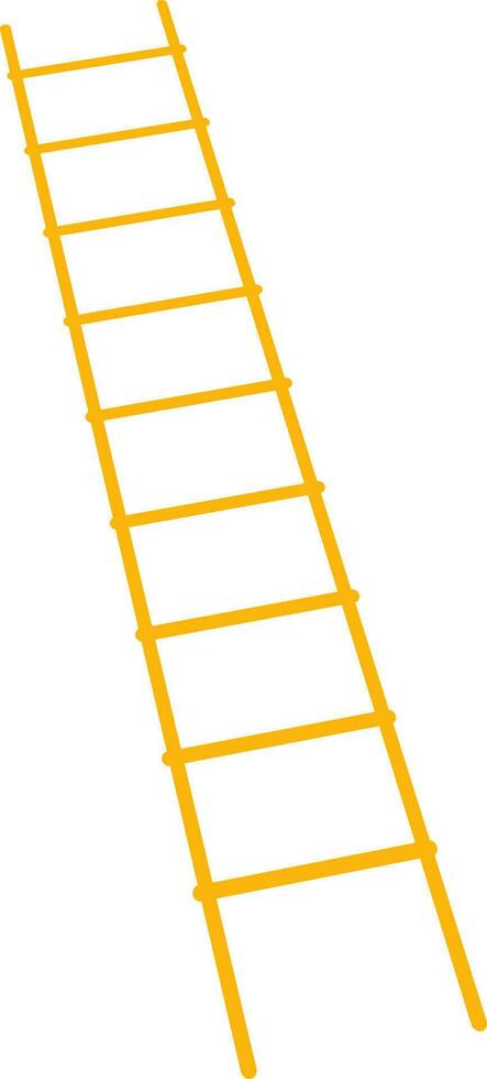 Flat illustration of a ladder. vector