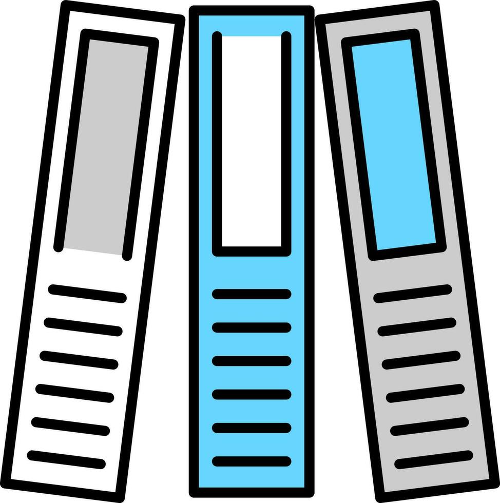 File Folders or Binders symbol. vector