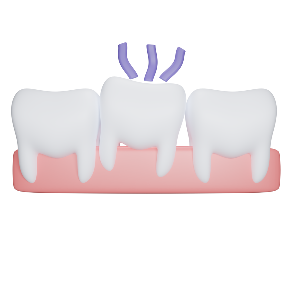 mal di denti tra ammucchiati su altro denti png