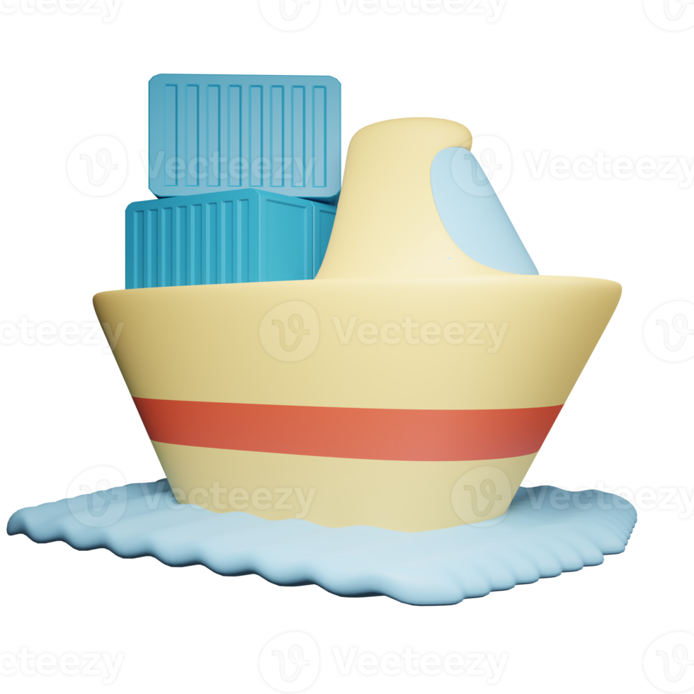Container delivery boats png