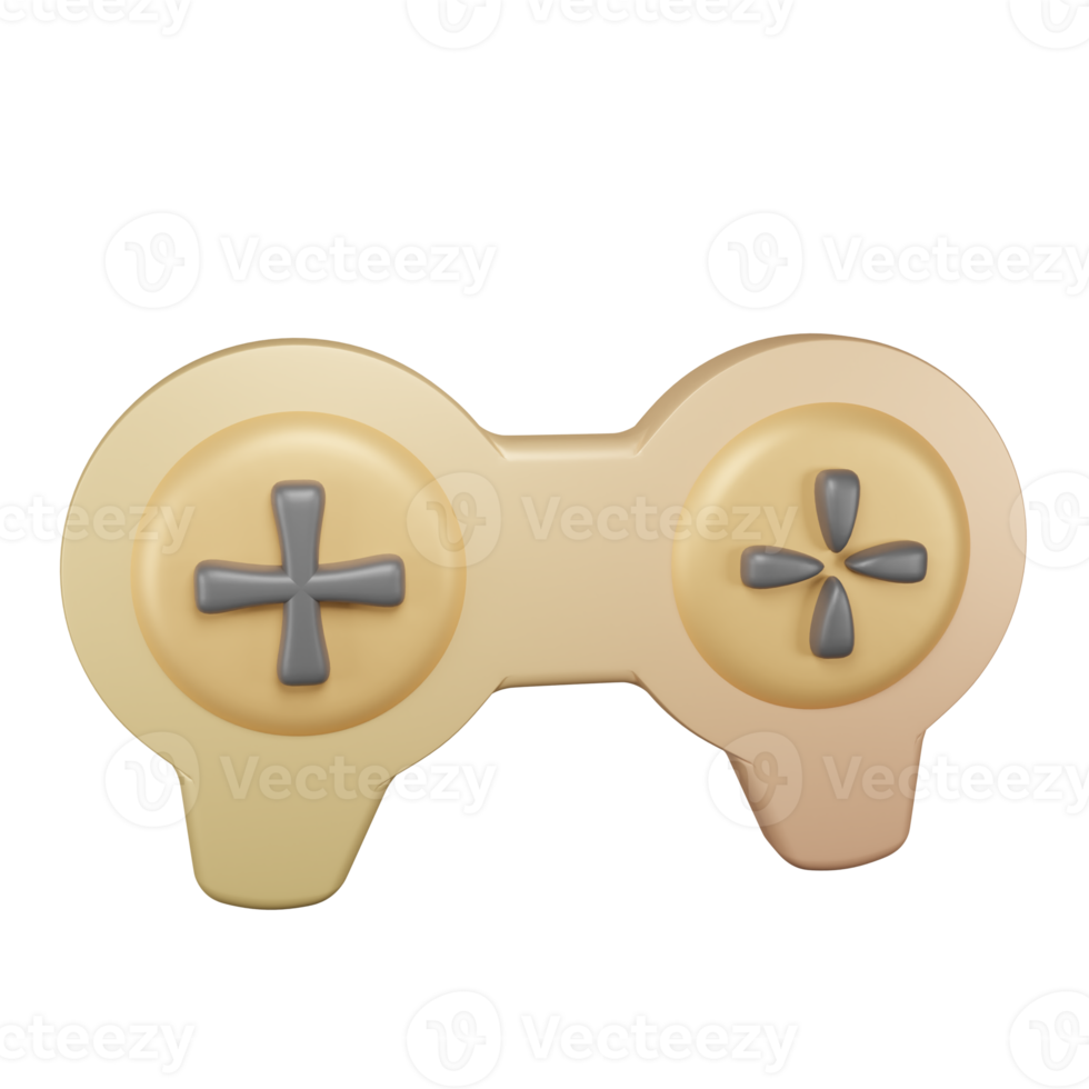 Gamer joysticks 3d design png