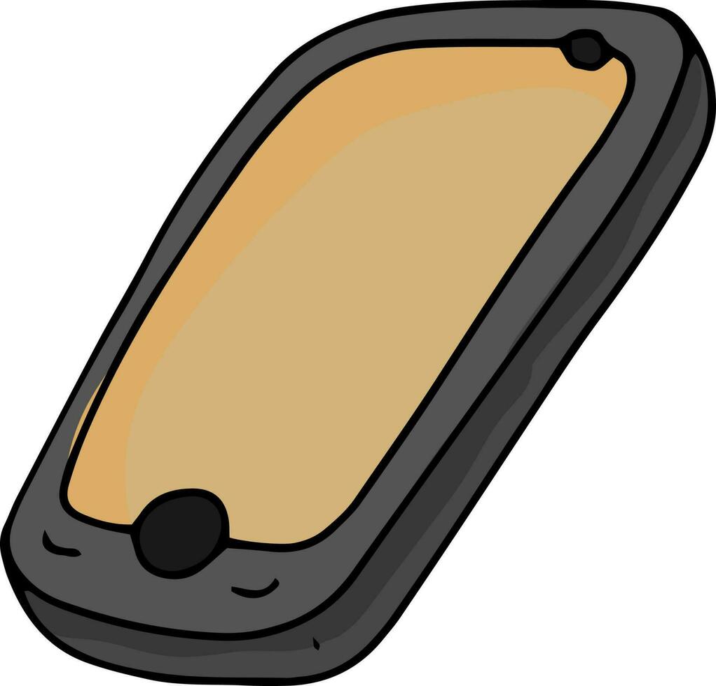 3D illustration of a mobile phone. vector