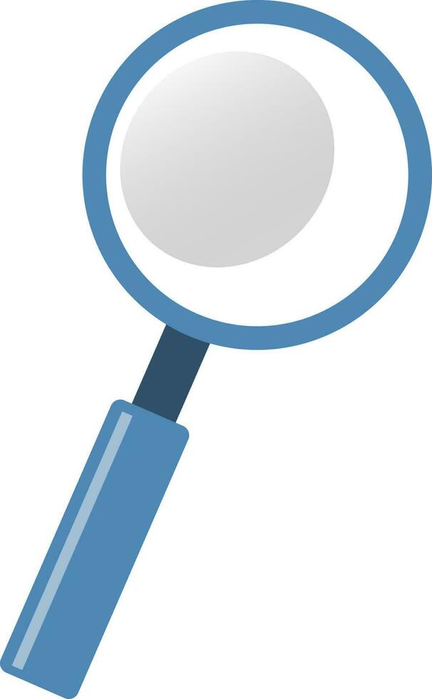 Flat illustration of a magnifying glass. vector