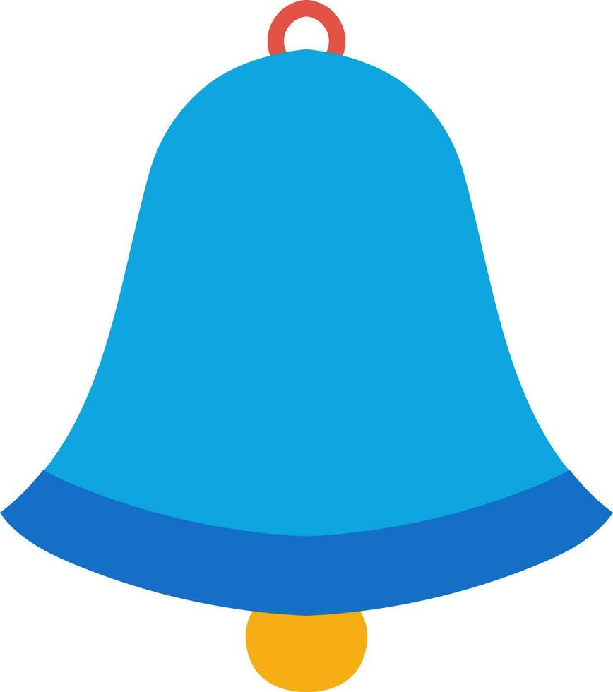 Flat illustration of a bell. vector