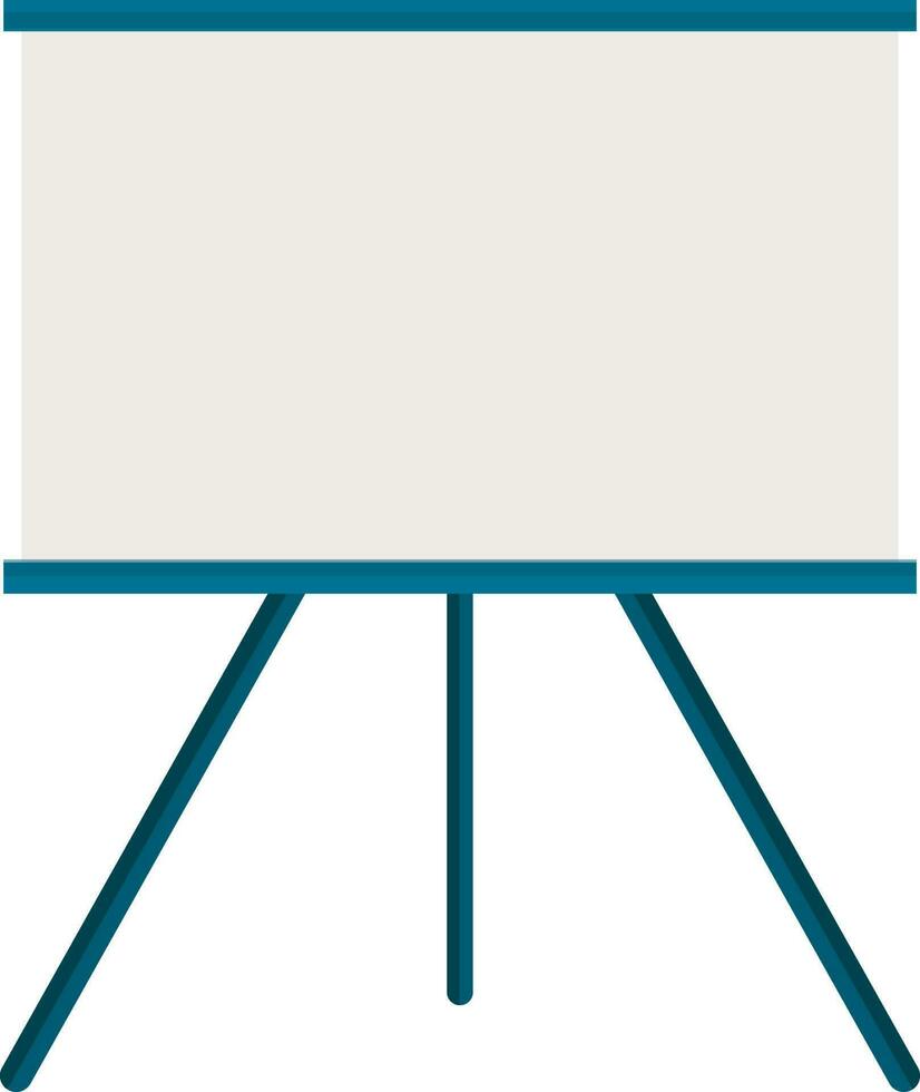 Flat illustration of a white board. vector