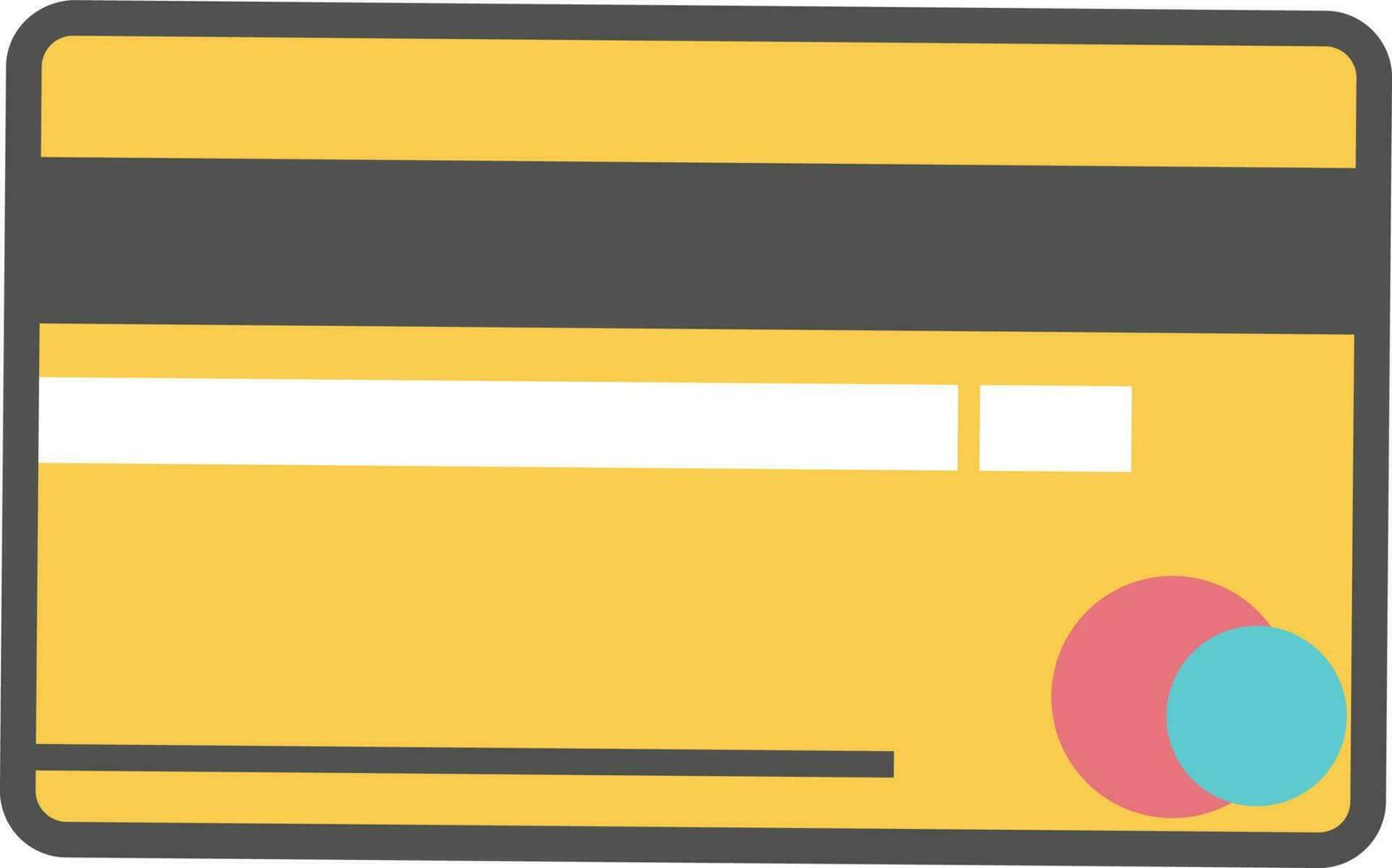 Flat illustration of a debit card. vector