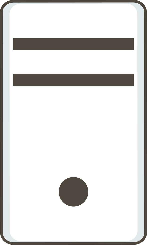 Flat style icon of a cpu. vector