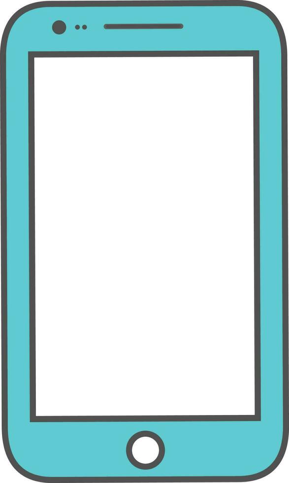 Flat style icon or sign and symbol of a smartphone. vector