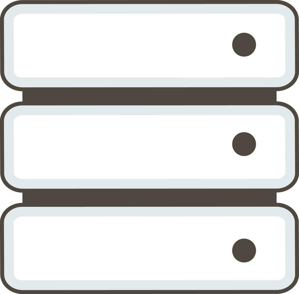 Flat style icon of a row binder. vector